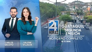 Noticiero de Guayaquil Segunda Emisión 14112024 [upl. by Niletac633]