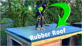 How To Easily Install ShedGarden Room EPDMRubber Roof [upl. by Eniortna]