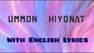 Ummon Hiyonat with English Lyrics  trending tiktok song  trending tiktok tune [upl. by Ocir]