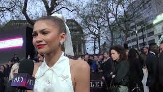 CHALLENGERS Zendaya Interview Red Carpet London about self confidence and what women can learn from [upl. by Polky]