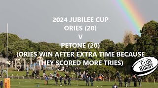 2024 Jubilee Cup Round 2 Ories 20 v Petone 20 [upl. by Jordans]