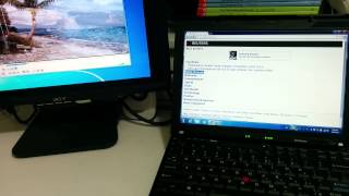 Lenovo ThinkPad x200 docking station and multidisplay usage raw unedited nothing special [upl. by Eliezer41]