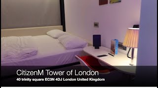 HOTEL TOUR 62 CitizenM Tower London United Kingdom [upl. by Eimerej]