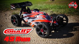 Team Corally Python 6S buggy on 4S LiPo  Stock [upl. by Homere906]