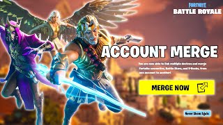 HOW TO MERGE FORTNITE ACCOUNTS SEASON 2 [upl. by Ahsetan]