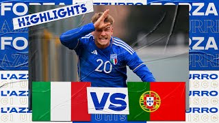 Highlights ItaliaPortogallo 21  Under 20  Elite League [upl. by Eedna460]