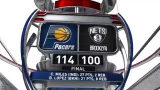 Indiana Pacers vs Brooklyn Nets  February 3 2016 [upl. by Conrade937]