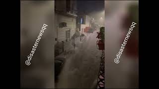 flooding in Ischia Italy [upl. by Suoiradal259]