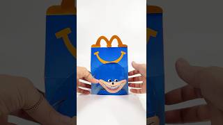 ASMR Unpacking THE SONIC TAPES HAPPY MEAL MCDONALDS BOX Part 2 Stickers Inside shorts [upl. by Fricke]