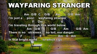 Wayfaring Stranger  With Lyrics and Chords [upl. by Lundberg989]