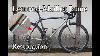 ロードバイクフレームをレストアする！ Road Bike Restoration Lemond Maillot Jaune [upl. by Maddalena]