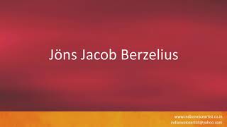 How to pronounce the words quotJöns Jacob Berzeliusquot [upl. by Moynahan]