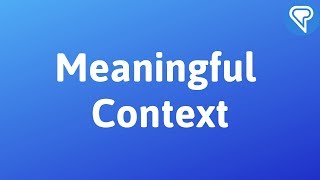 Meaningful context in language learning [upl. by Querida]