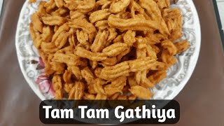 Tam Tam Gathiya Recipe Diwali special  Nasta Recipes  Diwali 2024 streetfood [upl. by Kcaz32]