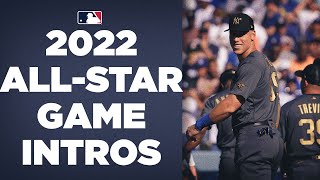 AllStar Game Intros Watch the 2022 AL and NL AllStars get introduced at Dodgers Stadium [upl. by Enilrac612]