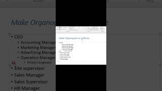 How to make Organizational Organogram in PPT in a minute PPT trending viral onlinelearning exce [upl. by Gisser126]