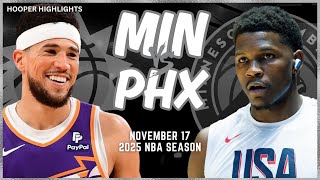 Minnesota Timberwolves vs Phoenix Suns Full Game Highlights  Nov 16  2025 NBA Season [upl. by Nairrot905]