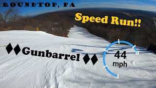 Bombing a Double Black Diamond  Roundtop Mountain Resort 4k 2022 [upl. by Izak]