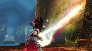 Guild Wars 2 Aurenes Bite Showcase  Death animation Legendary weapon Generation 3 [upl. by Nester]