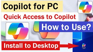 Microsoft Copilot for Windows pc  How to Install Microsoft Copilot On PC desktop  copilot [upl. by Yodlem167]