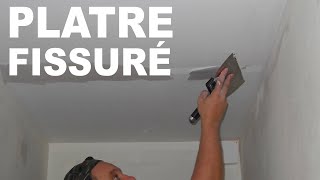 Traiter les fissures sur plafond en plâtre [upl. by Ygief454]