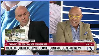 Kicillof quiere quedarse con el control de Aerolíneas el análisis de Jorge Polanco [upl. by Aliahkim]