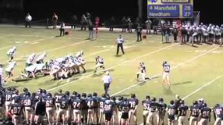 Needham vs Mansfield Football 91611 [upl. by Woodrow]