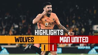 NEVES WONDERGOAL  Wolves 11 Manchester United  Highlights [upl. by Nedloh]