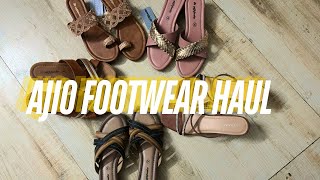 AJIO FOOTWEAR HAUL  Wedges Heels Office Wear footwear under300  Party Wear Footwear [upl. by Annehcu]