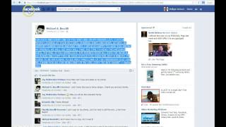 Facebook How to copy a post to your wall [upl. by Ahel]