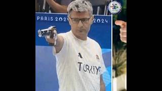 Paris Olympics 2024 YousufDikec Turkey Parisolimpic 10 meter air pistol shoot [upl. by Marys]