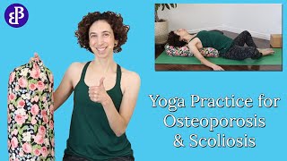 Gentle Yoga Practice for Osteoporosis and Scoliosis  Improve Strength and Flexibility [upl. by Fredericka284]