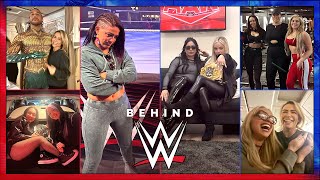 Behind WWE  WWE Superstars Behind the Scenes RAW SMACKDOWN amp NXT [upl. by Aniuqahs]