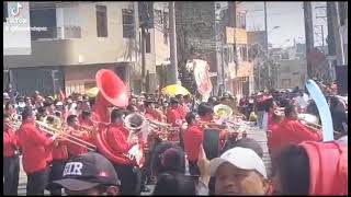 Banda de ex alumnos del INEI 46 de Vitarte Marcha Militar Punchayniquipi [upl. by Redleh]