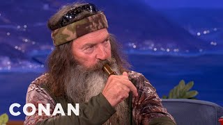 Duck Commanders Teach Conan To Make Duck Calls  CONAN on TBS [upl. by Anomis953]