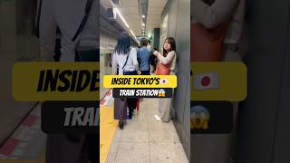 Step inside Tokyo’s busiest train station during rush hour Get a glimpse of the organized chaos🇯🇵 [upl. by Mady564]