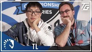 Doublelift winning summer finals him vs Bjergsen TL at Worlds [upl. by Lleruj]