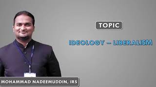 IdeologyLiberalism  Political Science BY MOHAMMAD NADEEMUDDIN  UPSC MAINS  Kiran Prakashan [upl. by Eadahc]