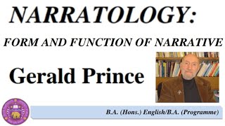 Prince Gerald J Narratology Form and Function of Narrative Explained in Detail in hindi [upl. by Anoynek]