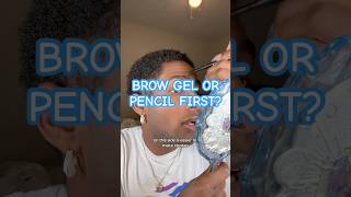 Do I use brow gel or pencil first Using ​⁠MorpheOfficial makeuptutorial makeup makeuptips [upl. by Dnomaid111]