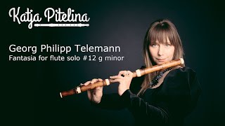 Georg Philipp Telemann Fantasia 12 g minor for flute solo [upl. by Gaylor894]