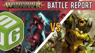 The Fist and Prophet of Mork and Gork  Death vs Destruction Age of Sigmar 4th Ed Battle Report Ep 9 [upl. by Adnalu]