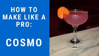 How to Make Cocktails  COSMOPOLITAN  Cocktail Recipes [upl. by Grunberg]