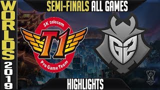 SKT vs G2 Highlights ALL GAMES  Worlds 2019 Semifinals  SK Telecom T1 vs G2 Esports [upl. by Kumar]