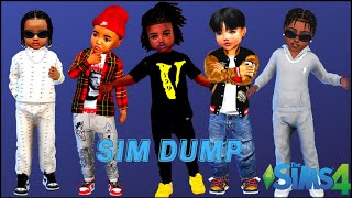 Patreon Male Toddler Sim Dump  CC Folder and Sim Download  SIMS 4 [upl. by Atiuqihc]