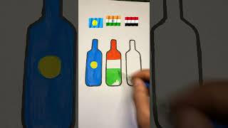 Flag drawing  Independence Day Drawing Republic Day shorts india art drawing [upl. by Nosyerg96]