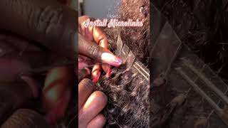 How to Install Microlinks Hair Tutorial [upl. by Missi]