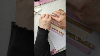 Use your paper scraps to make a simple card panel cardmakingtechnique [upl. by Alleirbag]