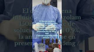 Infusión de midazolam 💉 hospitalizado hospitalar funny hospitaldia medico enfermeria [upl. by Anivle246]