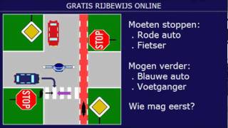 GRATIS RIJBEWIJS ONLINE voorrangsvraag3flv [upl. by Enyrb721]